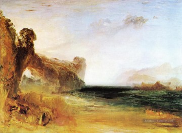 Rocky Bay avec des chiffres romantique paysage Joseph Mallord William Turner Beach Peinture à l'huile